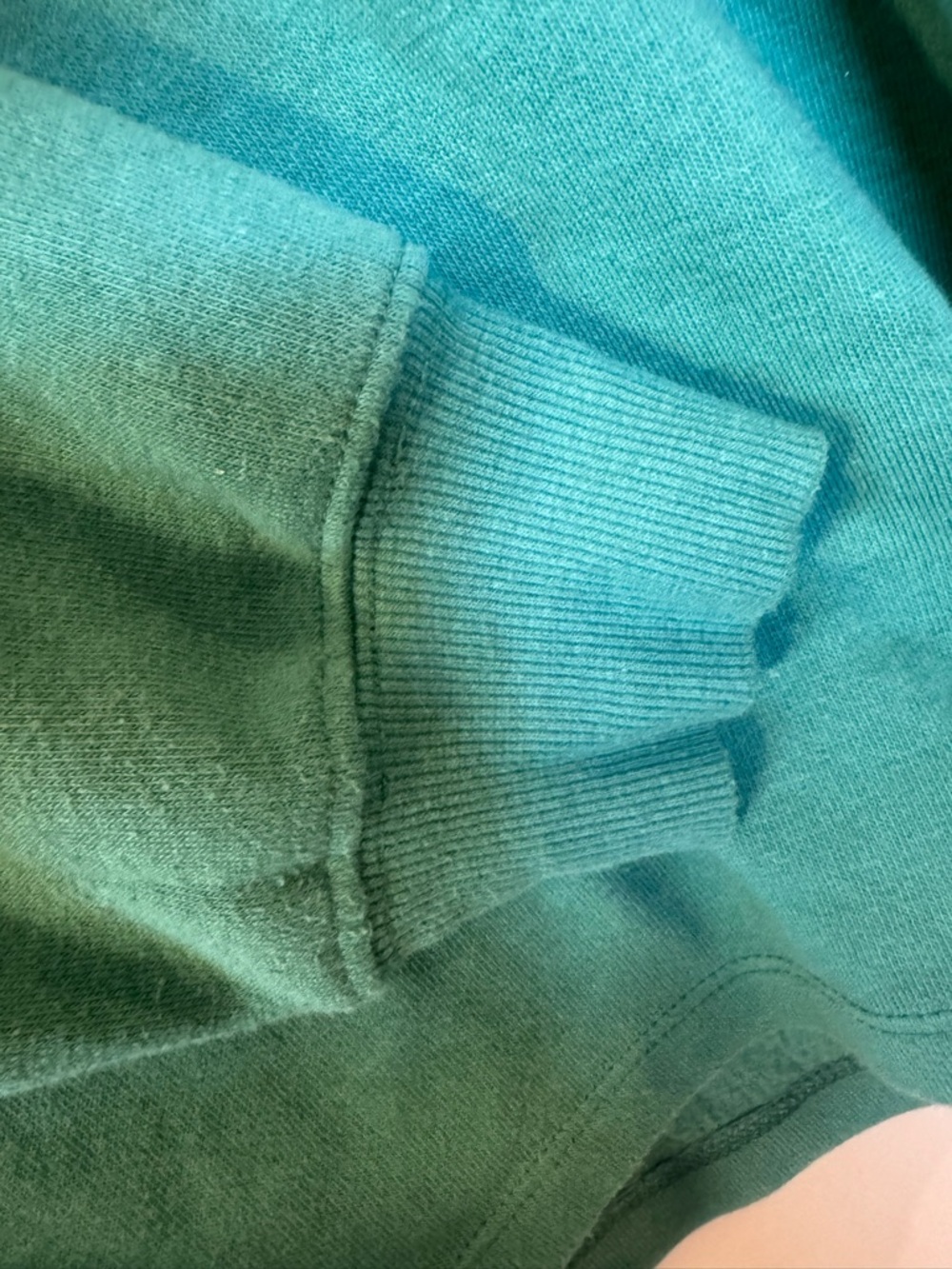 Hello Kitty Green Cropped Crewneck Sweatshirt with Pink & Blue Crest - Picture 5 of 6